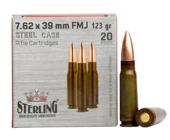 STLG 7.62x39 123 FMJ STL 20RD - Win Repeating Arms Promotion